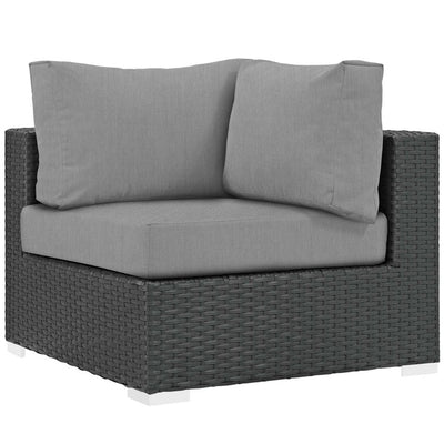 EEI-1856-CHC-GRY Outdoor/Patio Furniture/Outdoor Sofas