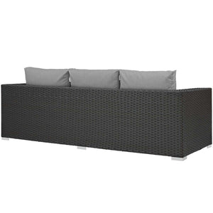 EEI-1860-CHC-GRY Outdoor/Patio Furniture/Outdoor Sofas