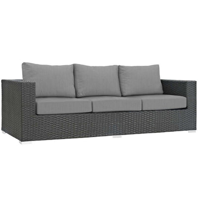 EEI-1860-CHC-GRY Outdoor/Patio Furniture/Outdoor Sofas