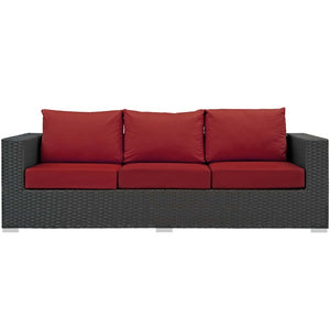 EEI-1860-CHC-RED Outdoor/Patio Furniture/Outdoor Sofas