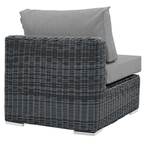 EEI-1868-GRY-GRY Outdoor/Patio Furniture/Outdoor Sofas