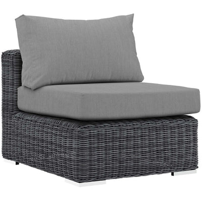 EEI-1868-GRY-GRY Outdoor/Patio Furniture/Outdoor Sofas