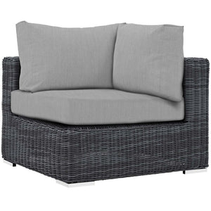 EEI-1870-GRY-GRY Outdoor/Patio Furniture/Outdoor Sofas