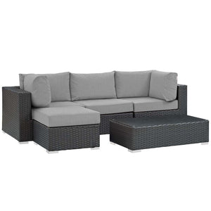 EEI-1890-CHC-GRY-SET Outdoor/Patio Furniture/Outdoor Sofas