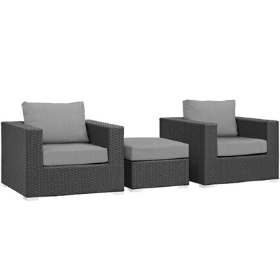 Product Image: EEI-1891-CHC-GRY-SET Outdoor/Patio Furniture/Patio Conversation Sets