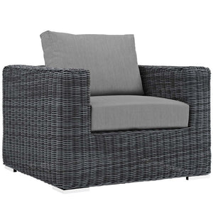 EEI-1892-GRY-GRY-SET Outdoor/Patio Furniture/Outdoor Sofas