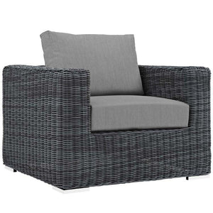 EEI-1902-GRY-GRY-SET Outdoor/Patio Furniture/Outdoor Sofas