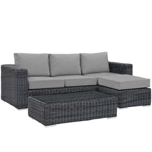 EEI-1903-GRY-GRY-SET Outdoor/Patio Furniture/Outdoor Sofas