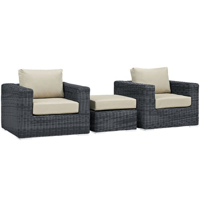 Product Image: EEI-1905-GRY-BEI-SET Outdoor/Patio Furniture/Patio Conversation Sets