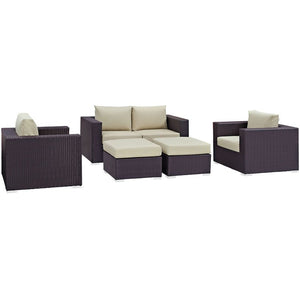 EEI-2158-EXP-BEI-SET Outdoor/Patio Furniture/Outdoor Sofas