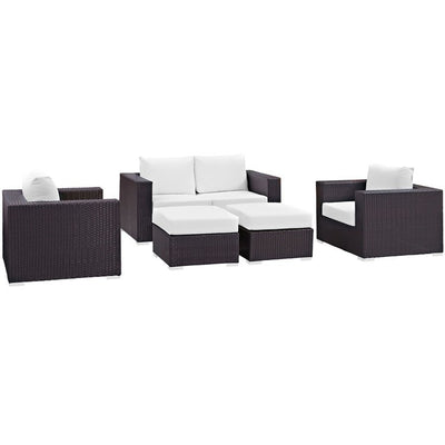 Product Image: EEI-2158-EXP-WHI-SET Outdoor/Patio Furniture/Outdoor Sofas