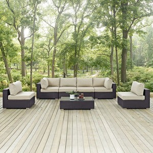 EEI-2164-EXP-BEI-SET Outdoor/Patio Furniture/Outdoor Sofas