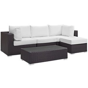 EEI-2172-EXP-WHI-SET Outdoor/Patio Furniture/Outdoor Sofas