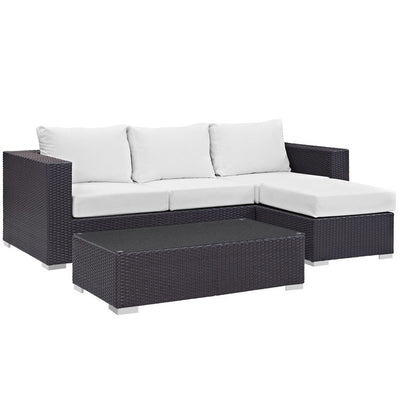 Product Image: EEI-2178-EXP-WHI-SET Outdoor/Patio Furniture/Outdoor Sofas