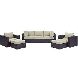 EEI-2200-EXP-BEI-SET Outdoor/Patio Furniture/Outdoor Sofas