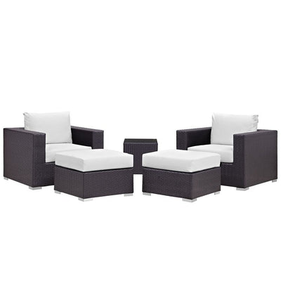 Product Image: EEI-2201-EXP-WHI-SET Outdoor/Patio Furniture/Patio Conversation Sets