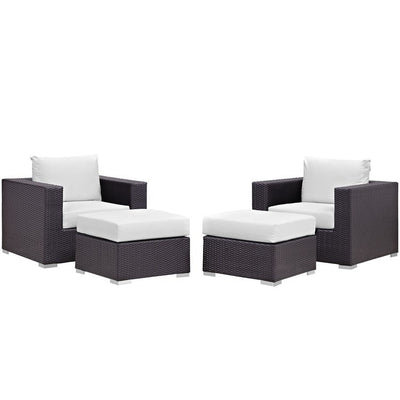 Product Image: EEI-2202-EXP-WHI-SET Outdoor/Patio Furniture/Patio Conversation Sets