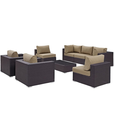 Product Image: EEI-2203-EXP-MOC-SET Outdoor/Patio Furniture/Outdoor Sofas