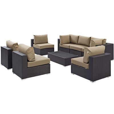 Product Image: EEI-2205-EXP-MOC-SET Outdoor/Patio Furniture/Outdoor Sofas