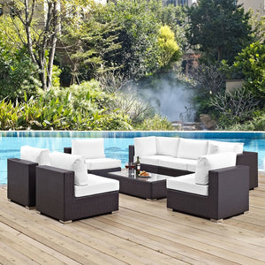 EEI-2205-EXP-WHI-SET Outdoor/Patio Furniture/Outdoor Sofas