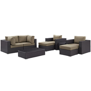 EEI-2206-EXP-MOC-SET Outdoor/Patio Furniture/Outdoor Sofas