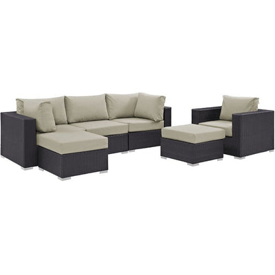 Product Image: EEI-2207-EXP-BEI-SET Outdoor/Patio Furniture/Outdoor Sofas