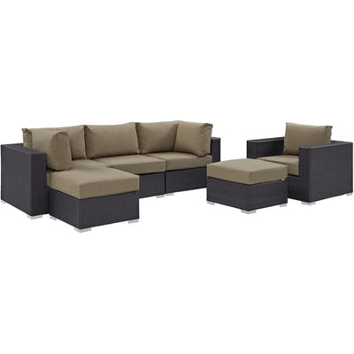 Product Image: EEI-2207-EXP-MOC-SET Outdoor/Patio Furniture/Outdoor Sofas