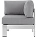 EEI-2264-SLV-GRY Outdoor/Patio Furniture/Outdoor Sofas
