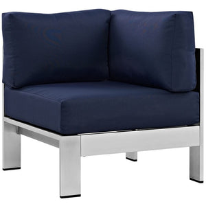 EEI-2264-SLV-NAV Outdoor/Patio Furniture/Outdoor Sofas