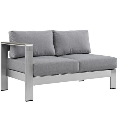 Product Image: EEI-2265-SLV-GRY Outdoor/Patio Furniture/Outdoor Sofas
