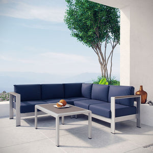 EEI-2559-SLV-NAV Outdoor/Patio Furniture/Outdoor Sofas