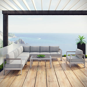 EEI-2562-SLV-GRY Outdoor/Patio Furniture/Outdoor Sofas