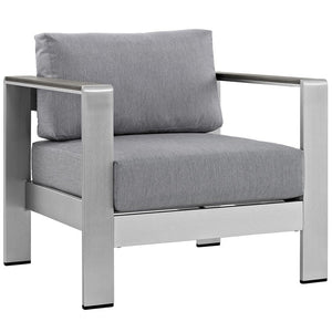 EEI-2563-SLV-GRY Outdoor/Patio Furniture/Outdoor Sofas
