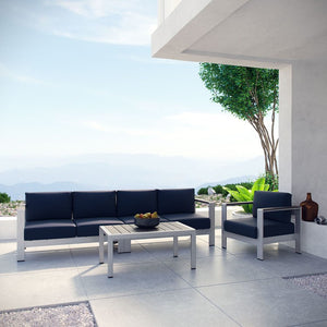 EEI-2563-SLV-NAV Outdoor/Patio Furniture/Outdoor Sofas