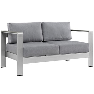 EEI-2568-SLV-GRY Outdoor/Patio Furniture/Outdoor Sofas