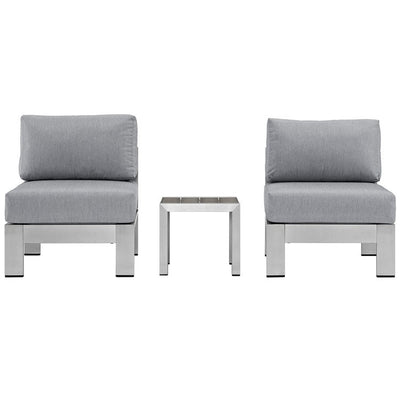 Product Image: EEI-2598-SLV-GRY Outdoor/Patio Furniture/Patio Conversation Sets