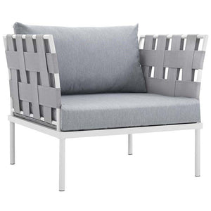 EEI-2619-WHI-GRY-SET Outdoor/Patio Furniture/Outdoor Sofas