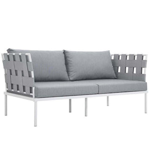 EEI-2621-WHI-GRY-SET Outdoor/Patio Furniture/Outdoor Sofas