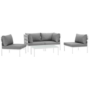 EEI-2622-WHI-GRY-SET Outdoor/Patio Furniture/Outdoor Sofas