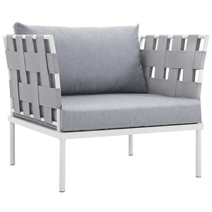EEI-2623-WHI-GRY-SET Outdoor/Patio Furniture/Outdoor Sofas