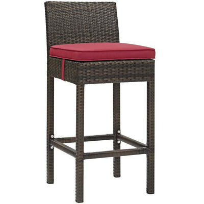 Product Image: EEI-2799-BRN-RED Outdoor/Patio Furniture/Patio Bar Furniture
