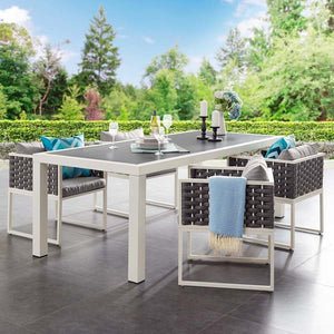 EEI-3052-WHI-GRY Outdoor/Patio Furniture/Outdoor Tables