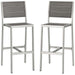 EEI-3156-SLV-GRY-SET Outdoor/Patio Furniture/Patio Bar Furniture
