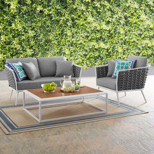 EEI-3171-WHI-GRY-SET Outdoor/Patio Furniture/Outdoor Sofas
