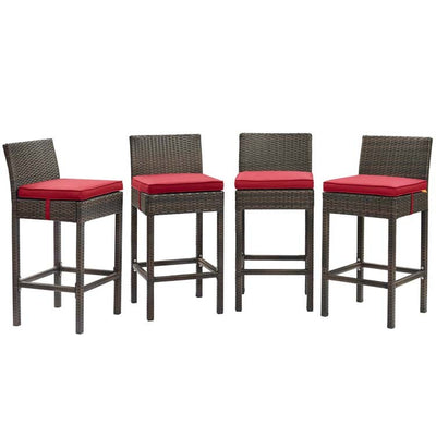 Product Image: EEI-3601-BRN-RED Outdoor/Patio Furniture/Patio Bar Furniture