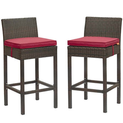 Product Image: EEI-3603-BRN-RED Outdoor/Patio Furniture/Patio Bar Furniture