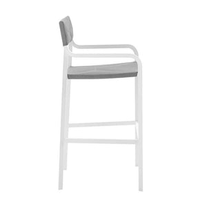 EEI-3963-WHI-GRY Outdoor/Patio Furniture/Patio Bar Furniture