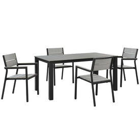 Maine Five-Piece Outdoor Patio Dining Set