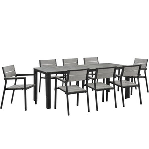 EEI-1753-BRN-GRY-SET Outdoor/Patio Furniture/Patio Dining Sets