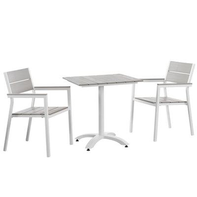 Product Image: EEI-1759-WHI-LGR-SET Outdoor/Patio Furniture/Patio Dining Sets